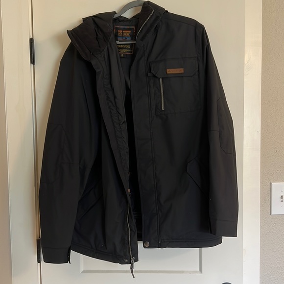 Burton black weather resistant coat size large